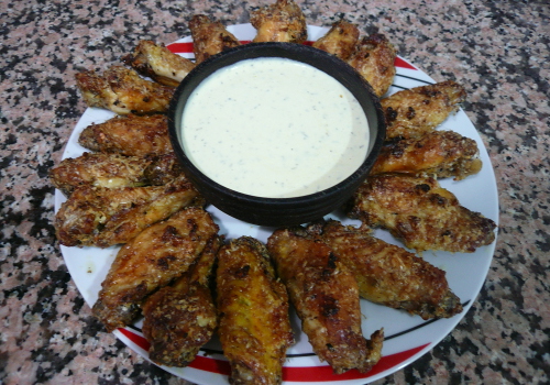 Spicy garlic and parmesan chicken wings