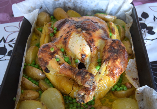 coconut and lemon roasted chicken